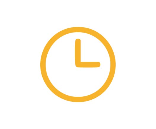 Icona di un orologio per rappresentare le attività extracurriculari nelle scuole